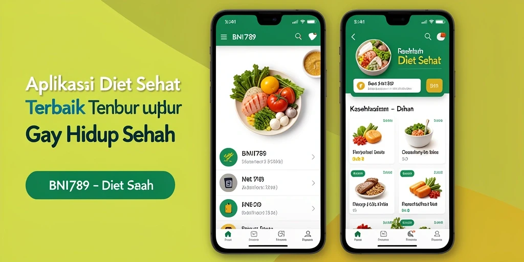 Antarmuka menarik dan fitur interaktif BNI789 menunjukkan program diet yang mudah digunakan.