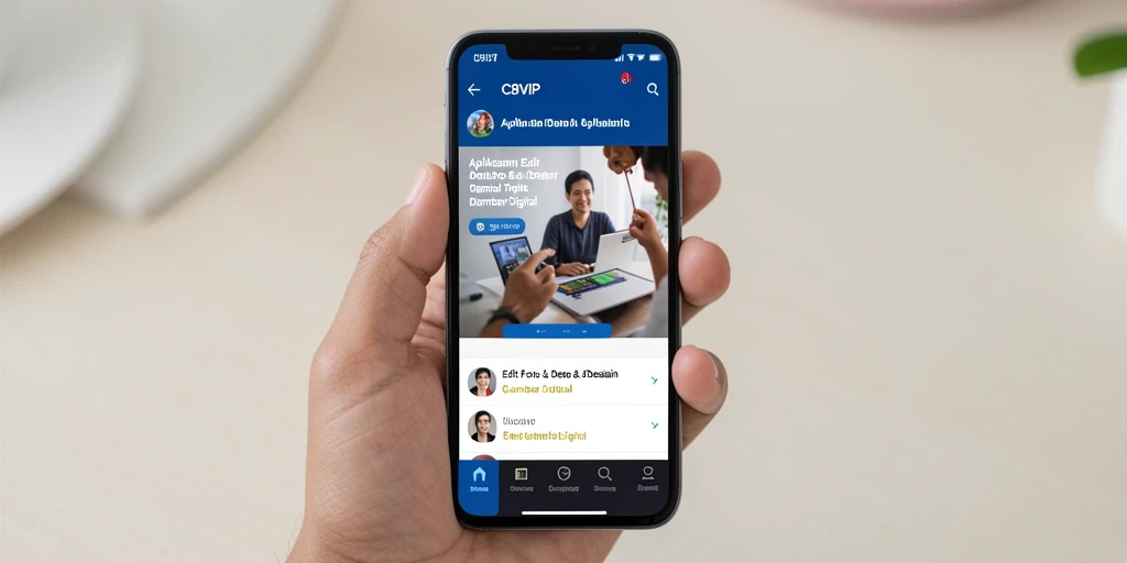 Tampilan antarmuka C8VIP yang modern dan fungsional untuk Gambar Digital.