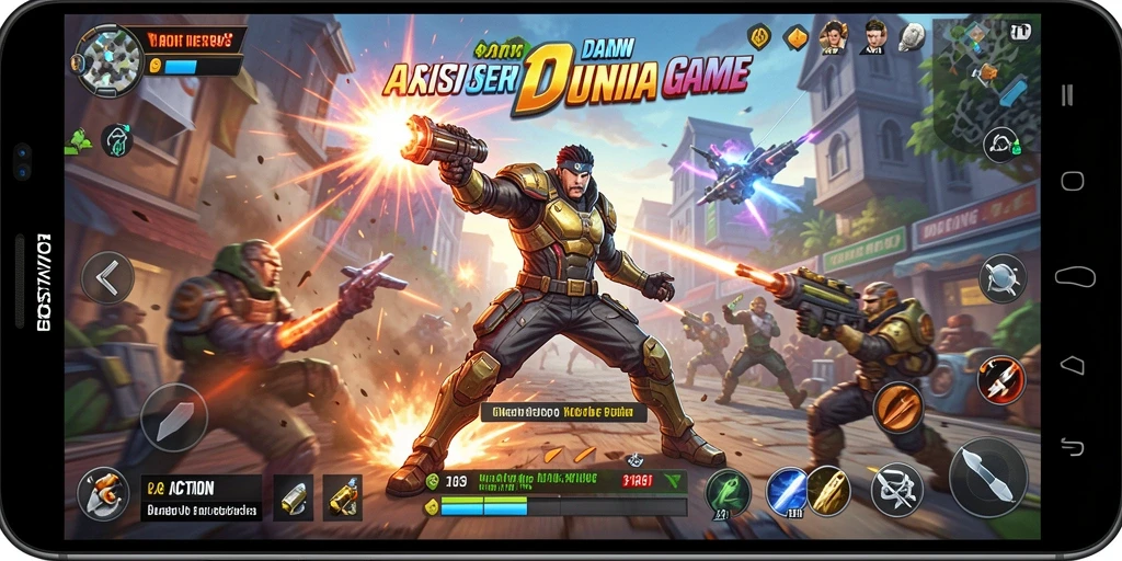 Tampilan intuitif dan mendebarkan dari gameplay EOS77.