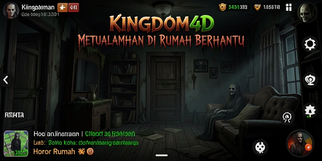 Tampilan antarmuka menyeramkan dalam KINGDOM4D yang memikat.