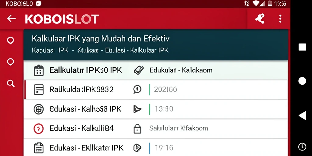 Antarmuka aplikasinya yang sederhana untuk kalkulasi IPK.
