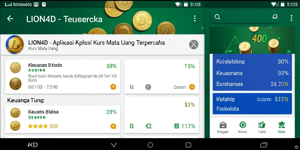 Tampilan antarmuka aplikasi LION4D yang modern dan informatif.