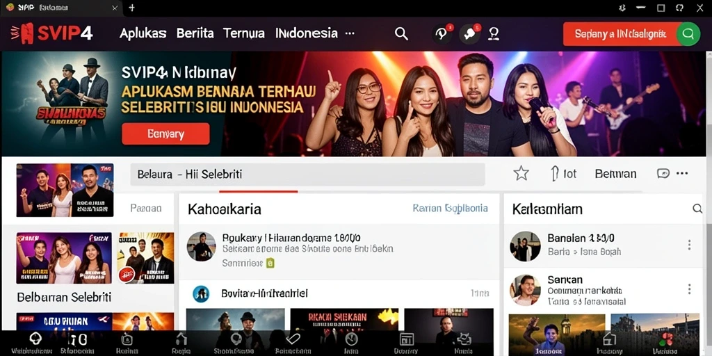 Tampilan antarmuka SVIP4 yang menarik dan informatif.