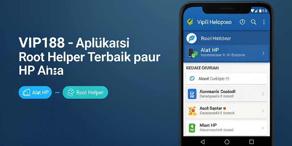 Antarmuka aplikasi VIP188 yang ramah pengguna dan fungsional.