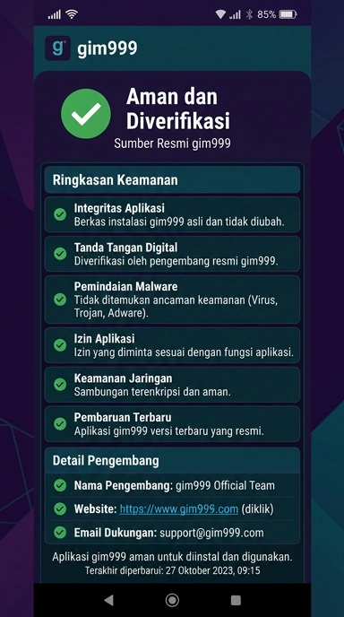 Kanal Resmi gim999 untuk Pengguna Android