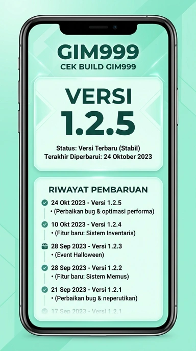 Riwayat Versi Aplikasi gim999 untuk Pengguna Android